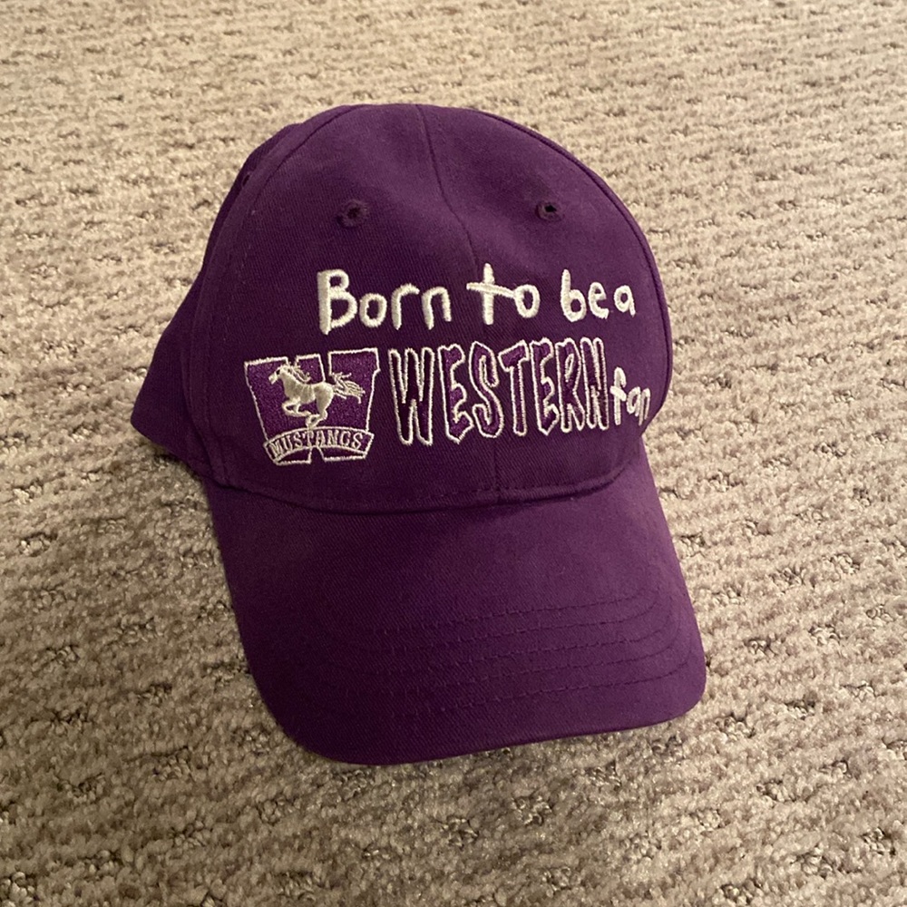 EUC Born to be a Western fan infant hat